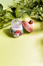 Load image into Gallery viewer, Mini Merry Mushroom Glass Jar Pendant or Keychain PREORDER
