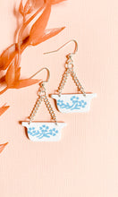 Load image into Gallery viewer, Cornflower Corningware Earrings or Magnets
